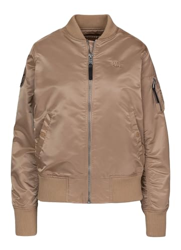 PITBULL Damen Bomberjacke GENESEE IV leichte Übergangsjacke Damen Bomber Jacket Freizeitjacke Reißverschluss Streetwear Jacke urbaner Stil