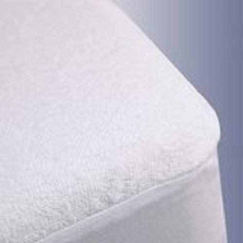 Mattress Cover with 10" deep Pocket, Fitted Sheet Style, Queen, White Solid