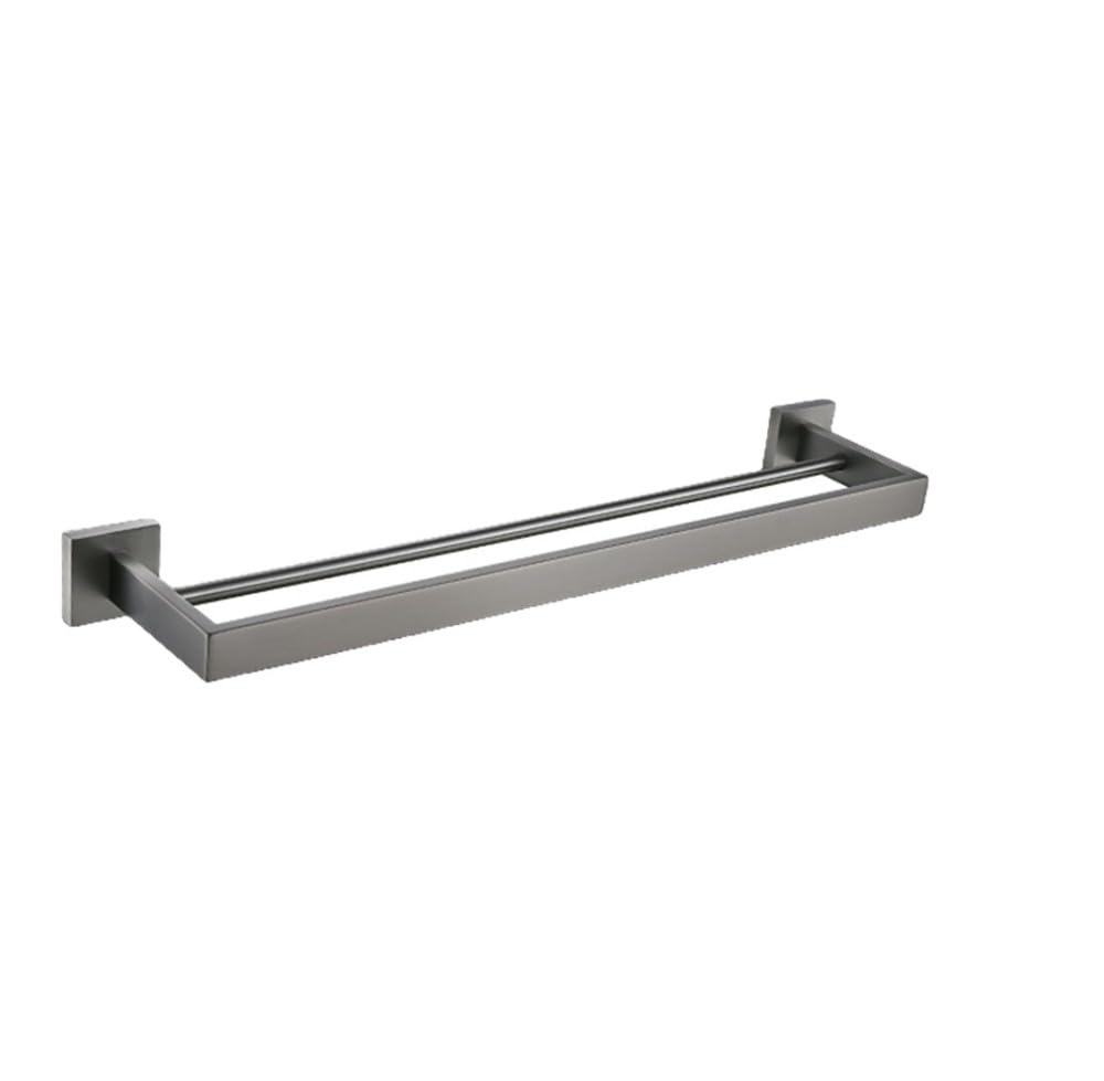 Ensemble accessoires salle de bain inox gris brossé fini la rouille sur le porte-rouleau