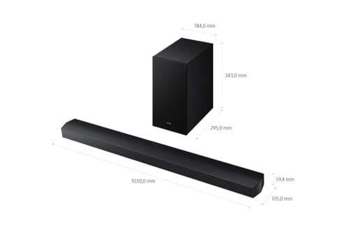 SAMSUNG HW-B760GF B-Series 5.1-Kanal-Soundbar für Fernseher, TV-Lautsprecher mit kabellosem 6,5"-Subwoofer, Dolby Digital 5.1 und DTS Virtual:X, Q-Symphony, Game Mode, Adaptive Sound