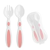 ✅ ERGONOMISCHES DESIGN - Um das Zahnfleisch und die Zähne Ihres Babys zu schützen, ist das Kinderbesteck ergonomisch designed. Das Esslernbesteck ist abgerundet und nicht scharfkantig.