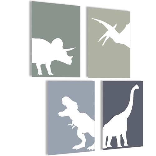 Mojoliving Poster dinosauro per cameretta dei bambino, decorazione unica per cameretta