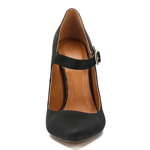 Image of Unisex Men's Women's Pointed Toe Stiletto High Heel Buckle up Pumps