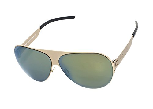 Preisvergleich Produktbild rainbow safety Herren Sonnenbrille MED Limitierte Edition Edelstahlrahmen UV400 Schutz O1020-GO1