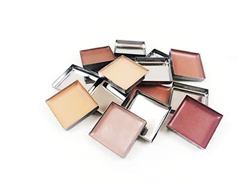 Z Palette Empty Square Metal Pans 20 Pack for Eyeshadow Palette Magnetic Makeup Palette (26mm)