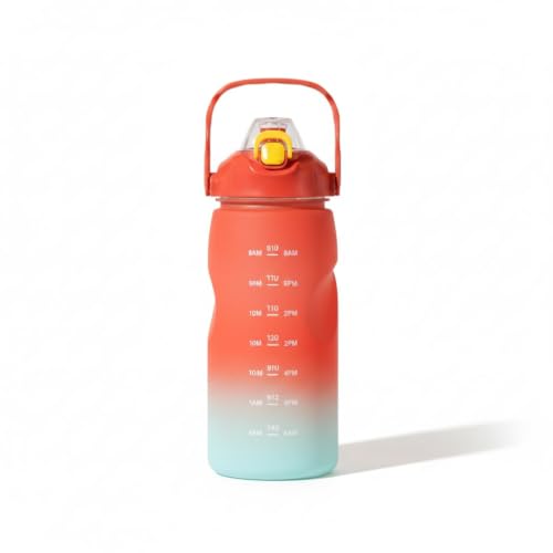 Image of Ryaco Delzon 3300ml Water Bottle with Time Marker, 3.3L Large Sipper Bottle for Gym & Workout, Motivational Hydration Bottle for Adults, Men & Women, Sports, Fitness, Travel & Outdoor