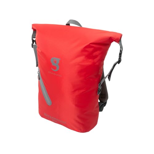 Image of geckobrands Lightweight 30L Waterproof Backpack - Lightweight Watertight Outdoor Bag Hiking Traveling Light Water Activities