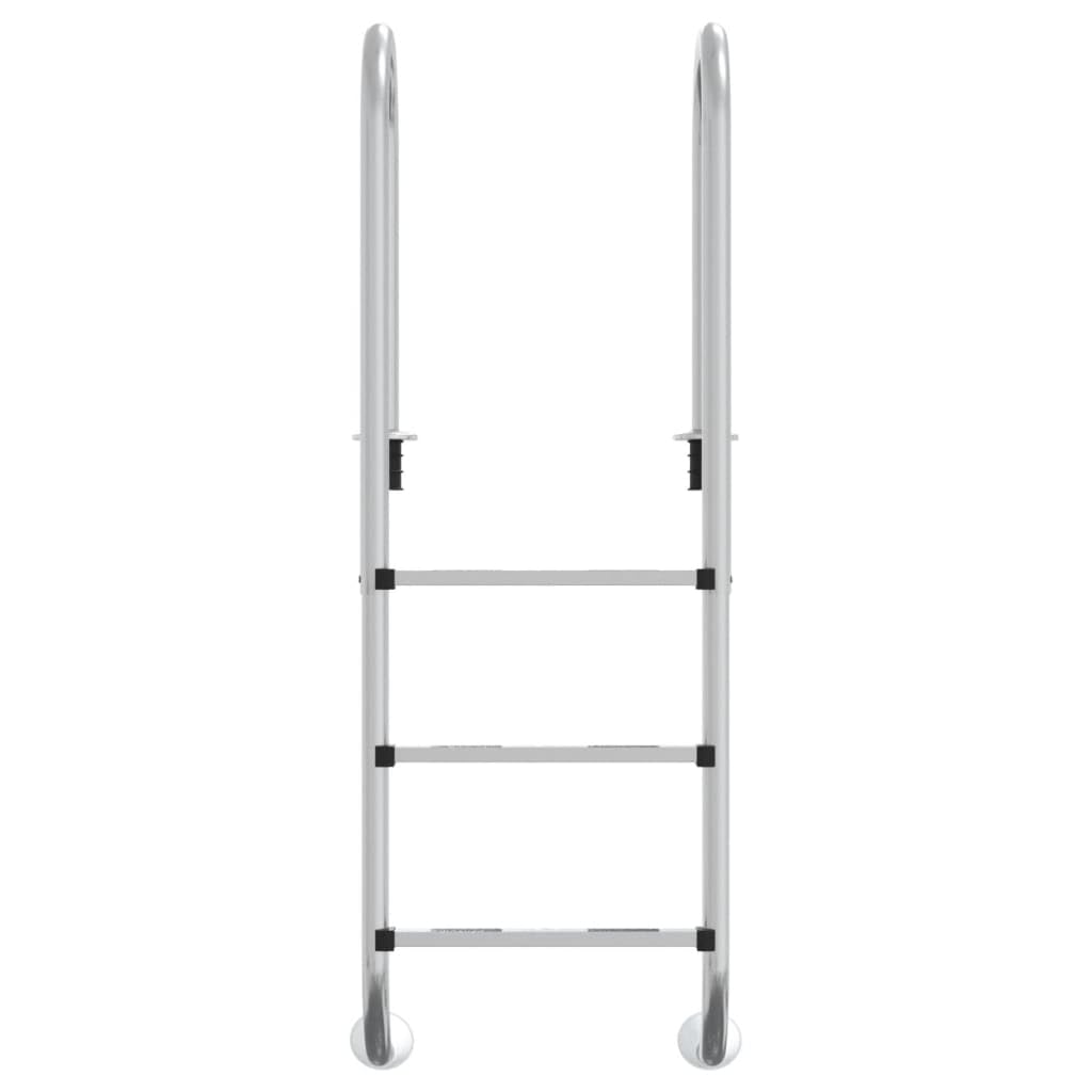 vidaXL Drabinka do basenu, 54x38x158 cm, stal nierdzewna 304
