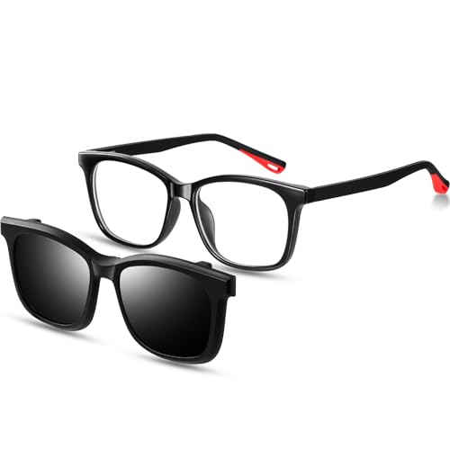 Beipegin Lunette Anti Lumiere Bleue avec Clip Solaire pour Lunettes de Vue, Lunette de Lecture Outdoor Glasses pour Garçons Filles