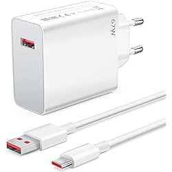 Cargador Tipo C Turbo Power Xiaomi 67W Cargador USB y Cable USB C para Xiaomi 13 11T Redmi Note 12 Pro 11 Pro 12S 11S, Carga Turbo Adaptador de Cargador y Cable USB a USB C 1M, Cable Tipo C para Xiaomi 11 Ultra POCO X5 Pro F5 Pro X4 GT