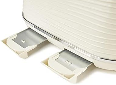 Haden Devon Cream 4 Slice Toaster - 6 Browning Settings, 4 Slice Toaster with Wide Slots, Toaster 4 Slice with Defrost, Reheat And Cancel Settings