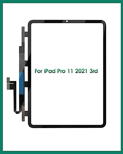 SRJTEK for iPad Pro 11 2021 Touch Screen Replacement Pro 11 3rd Digitizer Sensor A2301, A2459, A2460 Touch Digitizer Panel Glass Repair Parts Kits