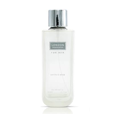 Fine Perfumery London Fragrances For Her Vanilla and Anise - Perfume for Women - Chic Womens Perfume - Fragrance with Bergamot, White Musk - 3.4 oz