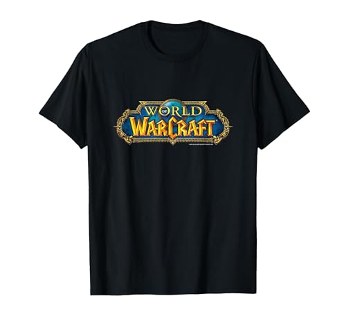 World of Warcraft Classic Official Logo T-Shirt, Homme, Noir, XL