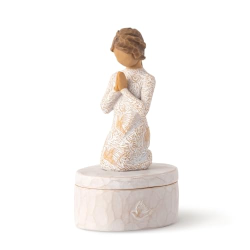 Willow Tree Prayer of Peace Keepsake Box, Sculpted Hand-Painted Box