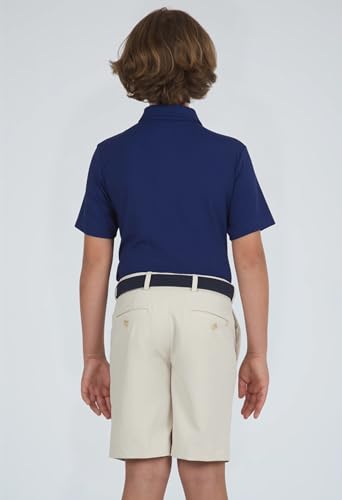 IBKUL Athleisure Wear Sun Protective UPF 50+ Icefil Cooling-Youth Solid Short Sleeve Polo-94199B3