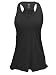 Flowy Burnout or TriBlend Racerback Tank (XL, Black TriBlend)