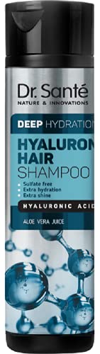 Dr. Santé Hyaluron Shampoo ohne Silikon Sulfate und Parabene 250 ml Deep Hedration nach Keratin Glättung Cover