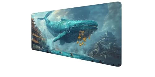 Tapis de souris XXL gaming 1600x800mm étanche baleine