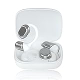 ZIHNIC Open-Ear Wireless Bluetooth Headphones with Mic, Comfortable Ear Hooks, 28H Battery, IPX5 Waterproof, Compatible with Any Phone-White