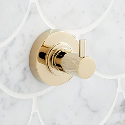 Signature Hardware 483944 Lexia Single Robe Hook - Polished Brass
