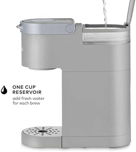 Keurig K-Mini Coffee Maker, Single Serve K-Cup Pod Coffee Brewer, 6 to 12 oz. Brew Sizes, Studio Gray