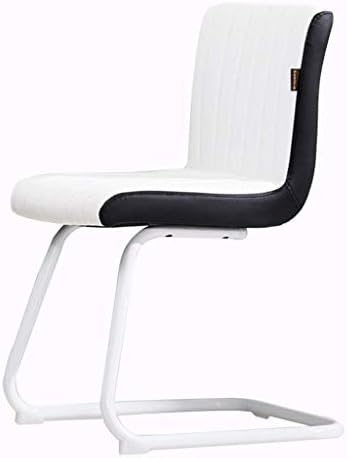 N/A Muebles de silla de computadora/Muebles de oficina en casa Cómoda silla de oficina reclinable silla de estudio Silla de arco de cuero para adultos, pie de arco estable (Color: D)