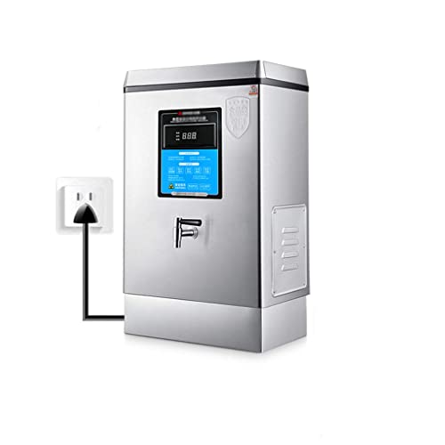 ADSE Gewerblicher Warmwasserboiler 20L/ H, Boden vollständig abgedichtet, Edelstahl- Innentank, Warmwasserboiler mit großer Kapazität (2KW Digitalanzeige)