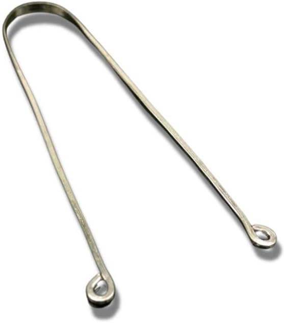 Silver U Shape Tongue Scraper 8" Long for Men Women and Children | Handcrafted | Worship God (GH1068)