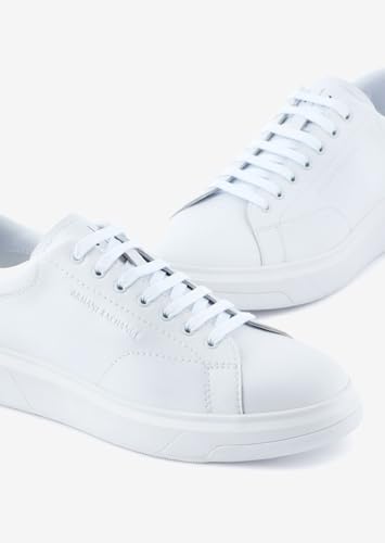 Image of Armani Exchange Mens Thick Sole Leather Sneakers
