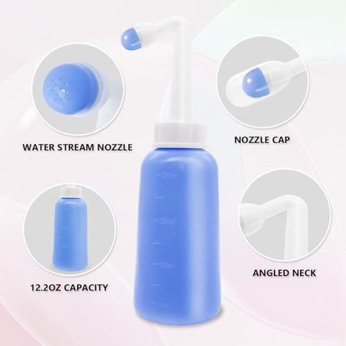 Image of Peri Bottle for Postpartum Care, 12oz Perineal Cleansing Bottle, Purple