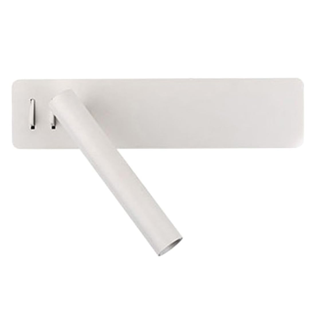 Vjsujehgy LED Wall Reading Lamp for Bedroom Hotel Minimalist Night Book Lamp Rotation Bedside Wall Sconce 3W Lighting Fixture
