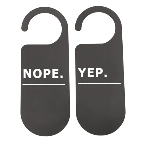 Panneaux de porte Nope Yep Do Not Disturb CENWA x2