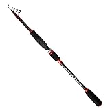WaiDXn Cañas de Pescar telescópicas, Aparejos portátiles, cañas de Pescar giratorias, cañas de Pescar de Viaje, cañas de Pescar al Aire Libre(Rosso,3.6m)