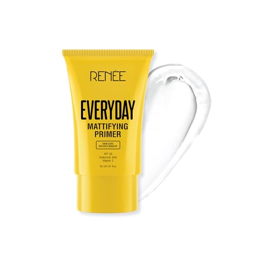 Image of RENEE Everyday Primer, Blurs Fine Lines, Wrinkles & Pores, Smoothen Skin Texture, Lightweight & Non-Sticky, Long Lasting Formula with Matte Finish, Cruelty-Free Skincare Infused Makeup, 30 Ml