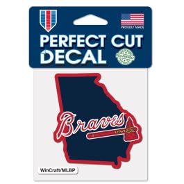 Sticker Atlanta Braves State Perfect Cut coloré pour personnaliser votre ordinateur