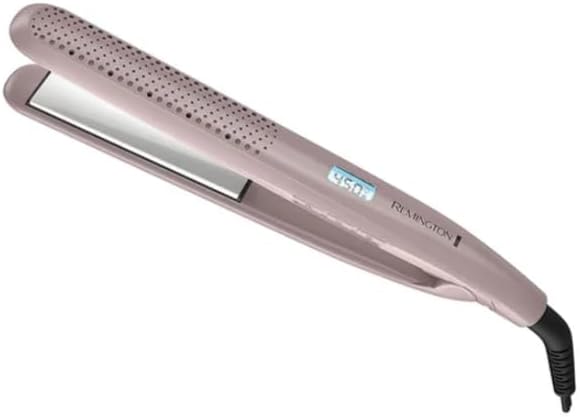 Remington Wet2Straight Hair Straightener / Flat Iron, 450°F Salon High Heat, 1 Inch plates, Mauve