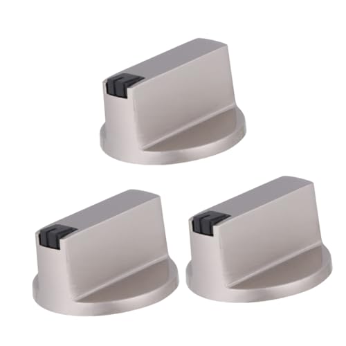 FOYTOKI Perillas Metálicas para Estufas de Gas de Perilla de Control Diseño Compacto Resistente Corrosión 3 Piezas para Cocinas