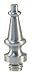 Emtek 97213 7/16" Diameter Solid Brass Steeple Tip Finial for 3-1/2" Emtek Residential Duty Hinges