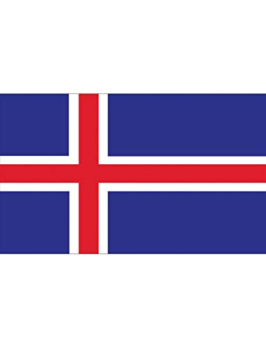 TrendClub100® Fahne Flagge „Island Iceland is“ - 150x90 cm / 90x150cm