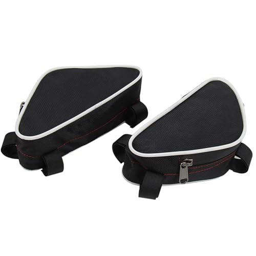 Sac de rangement latéral moto spacieux et robuste pour tube de selle