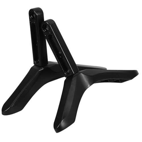 Support de bureau pour téléviseur stable Homoyoyo base triangulaire noire