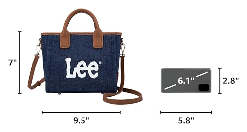 Bolso Tote Montana West x Lee para Mujer, Bolso de Denim con Correa Ajustable para Hombro y Cruzado miniatura 3