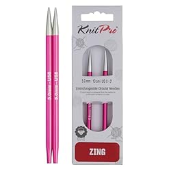 Par de Agulhas de Tricô Intercambiáveis KnitPro Zing