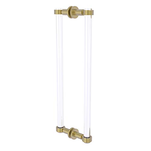 Allied Brass Cv-406G-18Bb Clearview Collection 18 Inch Back Groovy Accents Shower Door Pull, Satin Brass #TOP6