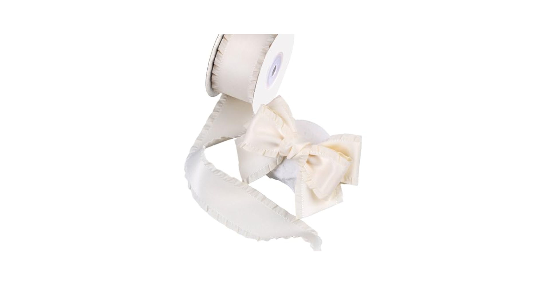 Amazon.com: CABODYALS 20 Yards White Ruffle Gathered Edge