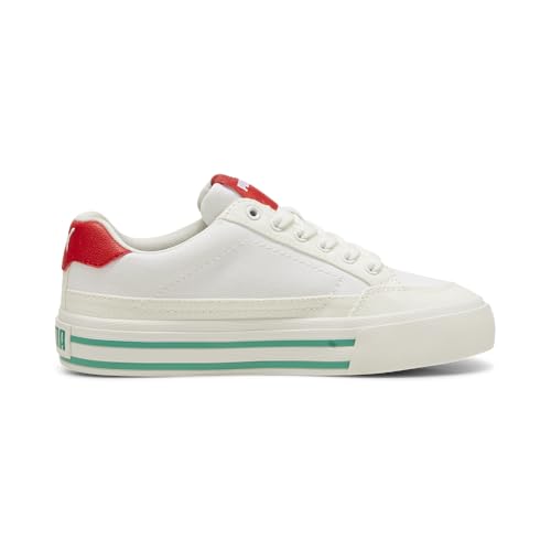 Image of Puma Unisex-Child, Court Classic Vulc, Puma White-Hyperlink Blue-Vapor Gray, Big Kid 6.5