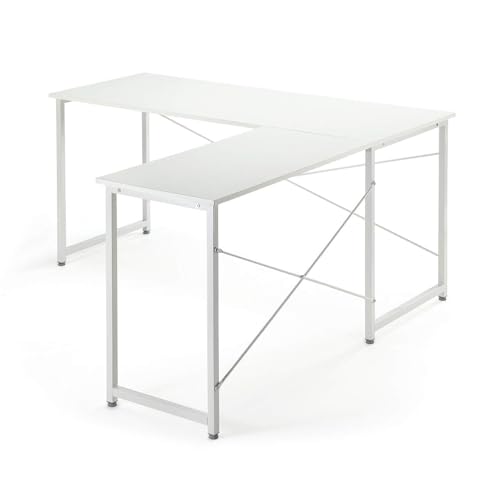 Amazon | パソコンデスク L字型 木製 幅150cm+90cm コーナーデスク