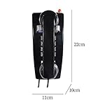 MYADDICTION-Wall-Phone-Handset-Volume-Control-Wall-Telephone-for-Living-Room-Office-Black-Home-Telephones-Accessories-Corded-Telephones-consumerelectronics