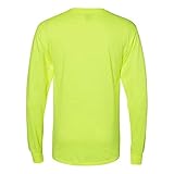 Hanes Adult Workwear Long-Sleeve Pocket T-Shirt L SAFETY GREEN